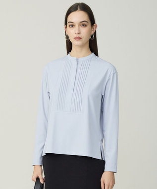 ICB L イージージョーゼット ピンタックカットソー