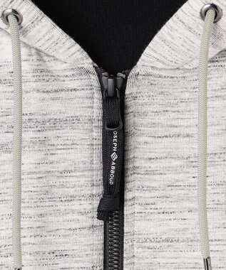 JOSEPH ABBOUD MOUNTAIN 【軽量/ソフト】ソフトダンボールニットジップパーカー ライトグレー系