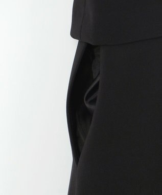 自由区 FORMAL 【洗える/縦横ストレッチ】セオプラスエス横二重ジャケット＋ワンピース ブラック系