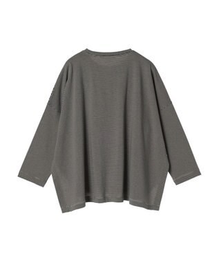 AMERICAN HOLIC ＵＶカット加工ワイドカットプルオーバー Border Mocha