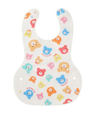 MIKI HOUSE HOT BISCUITS 長袖Tシャツ＆お食事スタイセット【BOX付き】 白