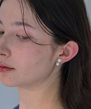 Phoebe ≪雑誌掲載≫ツインパールイヤリング ゴールド