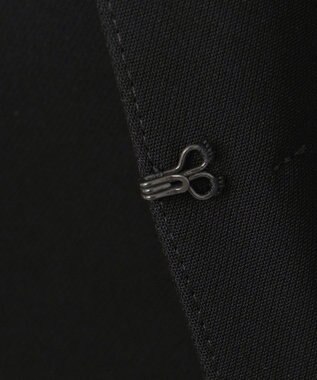 自由区 FORMAL 【洗える/縦横ストレッチ】セオプラスエス横二重ジャケット＋ワンピース ブラック系