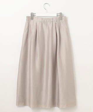 J.PRESS LADIES L 【洗える】シアーソフトカールマイヤー タック スカート ベージュ系