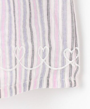 ANY KIDS キャミソール ドッキングTシャツ ラベンダーストライプ