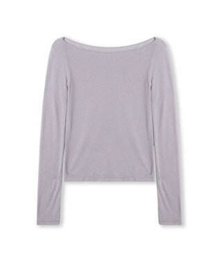 Chacott ボートネックトップ (サーモギア(R)糸使用） モーブ