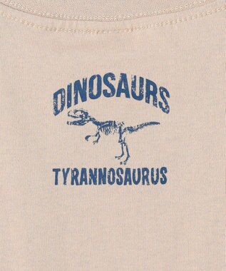 ANY KIDS 恐竜プリント 長袖Tシャツ ベージュ