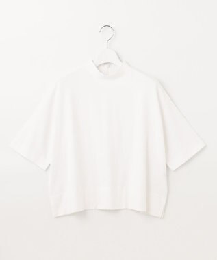 UNFILO 【汗ジミが目立たない/吸水速乾】マルチエフェクト　ハイネックTシャツ ホワイト