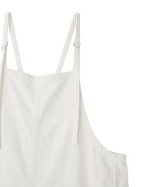 YECCA VECCA 綿麻ツイルサロペット Off White