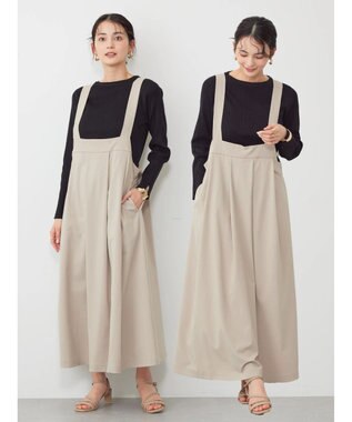 AMERICAN HOLIC 丈違いフロントタックジャンバースカート