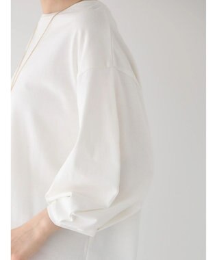 AMERICAN HOLIC ＵＶカット７分袖タックプルオーバー Off White