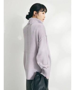 CRAFT STANDARD BOUTIQUE センタータックニットプルオーバー Purple