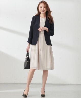 ANY SIS 【保温性あり/洗える】サーモ 2WAY ストレッチ ジャケット ネイビー