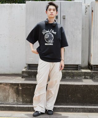 WEGO 【ユニセックス着用ITEM】1994BALLプリントT（SS） ブラック