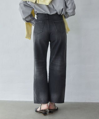 WEGO 【XS～Lサイズ展開/美脚】ストレートデニムパンツ デニムブラックソノタ