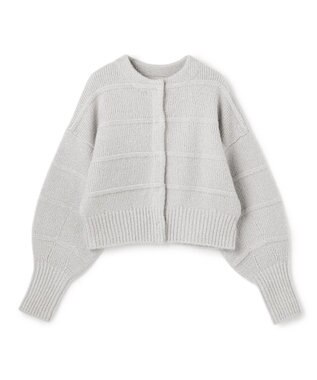 uncrave フィラメントモヘアニット 2WAYカーディガン シルバー