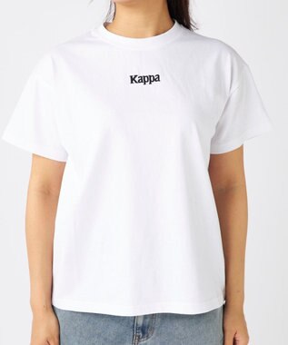 OP／FILA 【Kappa】サガラ刺繍 オーバーサイズTシャツ ホワイト
