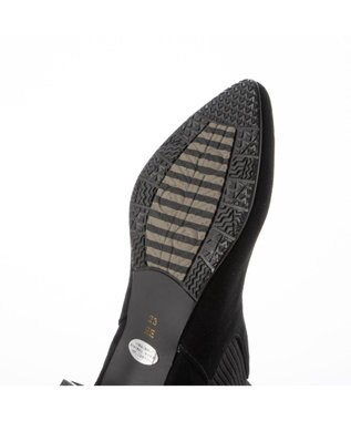 Riz raffinee <Riz raffinee> ポインテッドニットブーツ ブラックスエード