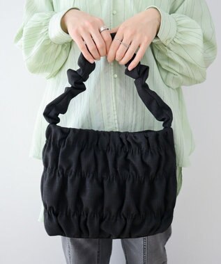 Green Parks ａｎｄｍｉｋｋａ．シャーリングミニトート Black