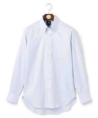 J.PRESS MEN 【PREMIUM PLEATS / 形態安定】ピンヘッド ドレスシャツ / B.D. サックスブルー系