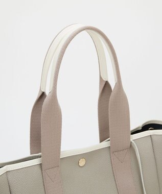 TOPKAPI 【Breath TOPKAPI】SCOTCH GRAIN スコッチグレイン ロングハンドル 2way トートバッグ チャーム付き　A4 ライトトープ