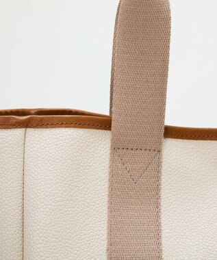 TOPKAPI 【Breath TOPKAPI】SCOTCH GRAIN スコッチグレイン ロングハンドル 2way トートバッグ チャーム付き　A4 ペールベージュ