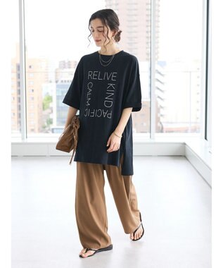 CRAFT STANDARD BOUTIQUE サイド配色パイピングパンツ Mocha