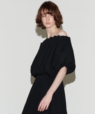 NAVE 【Nave 　洗える・接触冷感】クロップドジャージーブラウス