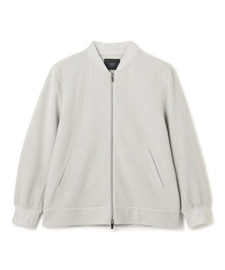 JOSEPH HOMME 新色追加【オリジナル素材/シワになりにくい】ライトタックジャージー ジップアップブルゾン アイボリー系