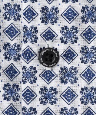 JOSEPH ABBOUD 【キングサイズ・綿100％・JAPANファブリック】パナマボイルプリント 半袖シャツ ネイビー系5