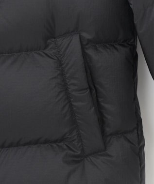 JOSEPH ABBOUD MOUNTAIN 【軽量/撥水/7ポケット/INフード】ナイロンリップ ダウン ジャケット ブラック系