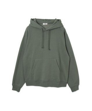 WEGO 【ユニセックス着用ITEM/裏起毛】リラックスフィットスウェットプルパーカー グリーン