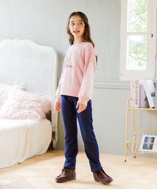 組曲 KIDS 【150-160㎝】裏起毛あったか パンツ ネイビー系