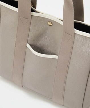 TOPKAPI 【Breath TOPKAPI】SCOTCH GRAIN スコッチグレイン ロングハンドル 2way トートバッグ チャーム付き　A4 ライトトープ