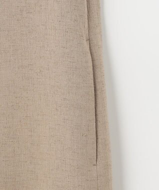 自由区 【XSサイズ～/洗える】ライトブッチャーVネック ジャンパースカート ベージュ系