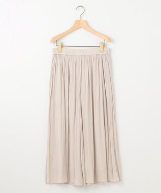 組曲 L 【春夏のNEWカラー登場】ギャザーライトデシン パンツ アイボリー系