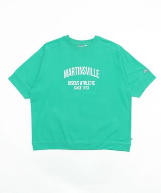 WEGO 【綿100%/MLサイズ展開】DISCUS　ルーズカレッ１００％ グリーン