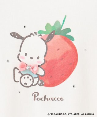 ANY KIDS 【any FAM ×サンリオキャラクターズ】パフスリーブ Tシャツ ポチャッコ×オフホワイト