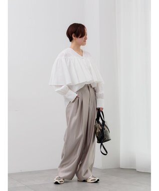 Te chichi ビッグフリルブラウス オフホワイト