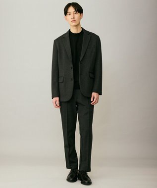 UNFILO MENS コンフォートジャージー スラックス ブラック