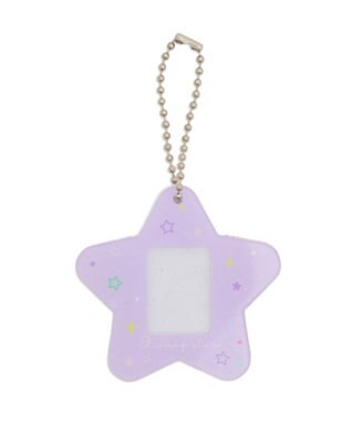WEGO 【痛バ＆推し活グッズ】カラフルスターIDフォトケースキーホルダー