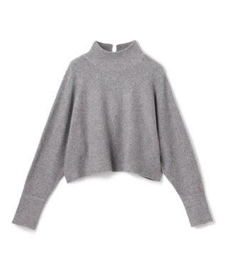 UNFILO ふわふわニット クロップドハイネック グレー