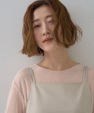 YECCA VECCA 【2点SET】ショートジャケットセットキャミワンピース Light Beige