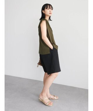 Green Parks ・ＳＵＧＡＲ　ＳＰＯＯＮ　フリンジフレンチＴシャツ Khaki