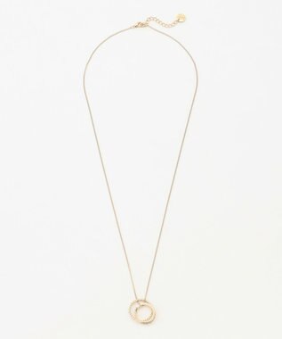 ANY SIS ダブルリング ネックレス ライトゴールド