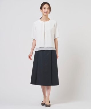 J.PRESS LADIES ドライシフォン カットソー ホワイト系