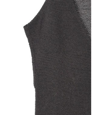 AMERICAN HOLIC リネンブレンドニットベスト Charcoal Gray