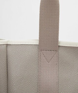 TOPKAPI 【Breath TOPKAPI】SCOTCH GRAIN スコッチグレイン ロングハンドル 2way トートバッグ チャーム付き　A4 ライトトープ