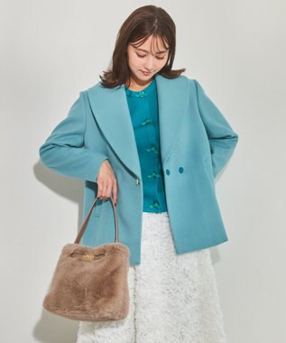 TOCCA LIASON FUR BAG ファーバッグ グレージュ系