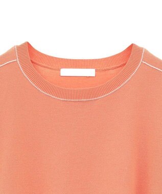 Green Parks アンチピリングライン入りニットプルオーバー Orange